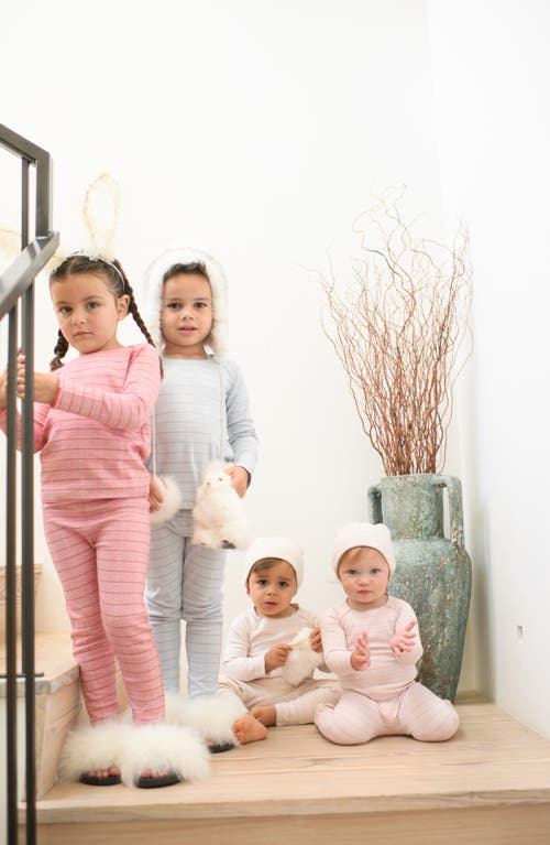 Maniere Manière Raglan Sleeve Footie In Pink