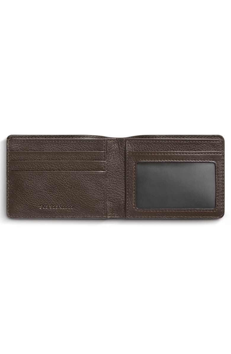 Shinola Canfield Pebble Leather Bifold Wallet, Alternate, color, Espresso