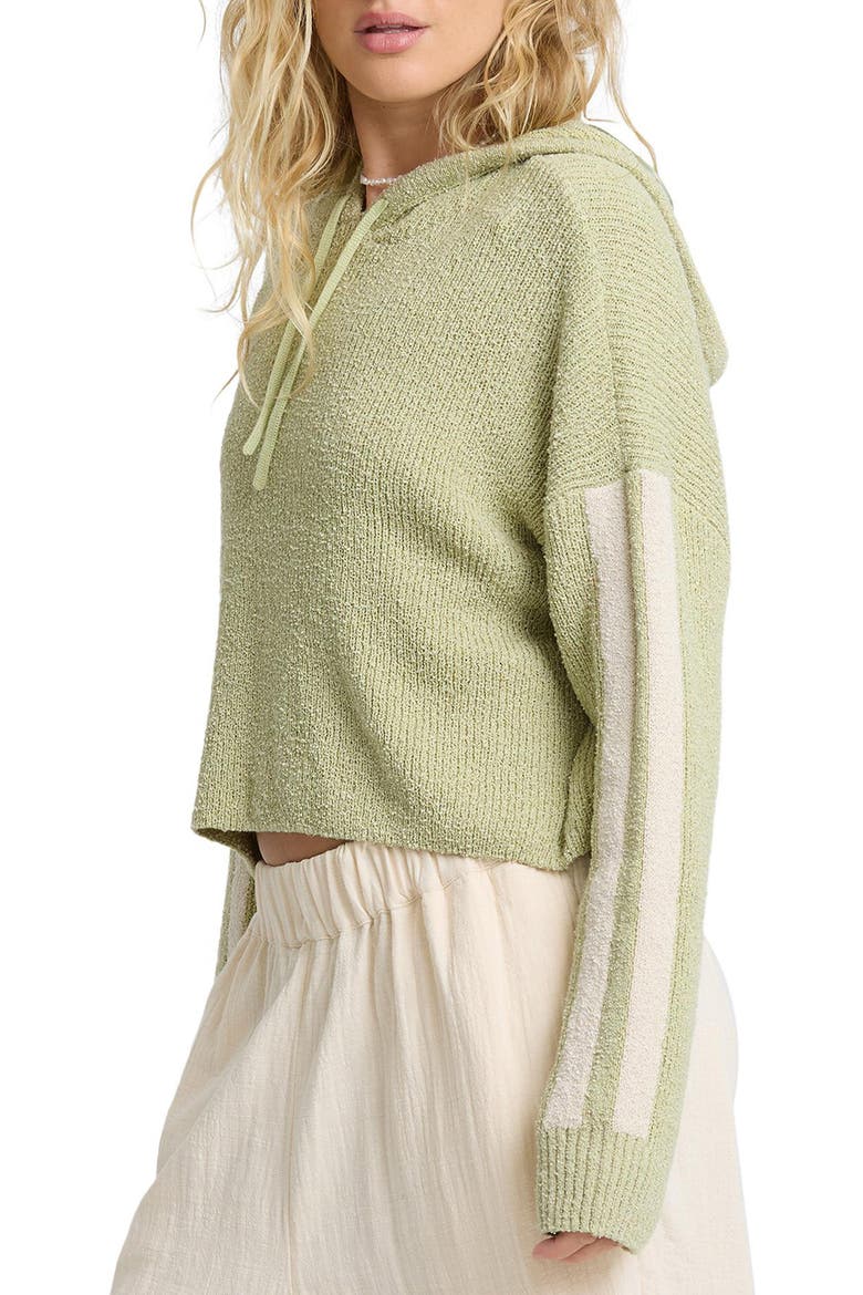 Dawn Sweater Hoodie, Alternate, color, SMOKE GREEN