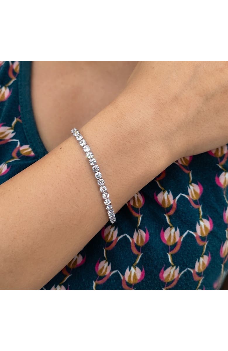 Spero London Sterling Silver Tennis Bracelet - 4mm, Alternate, color,