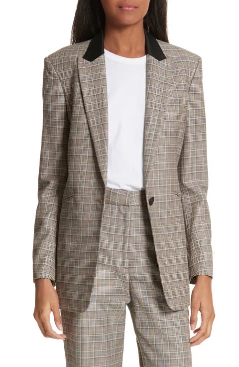Ridley Glen Plaid Wool & Cotton Blazer