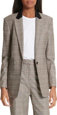 rag & bone Ridley Glen Plaid Wool & Cotton Blazer
