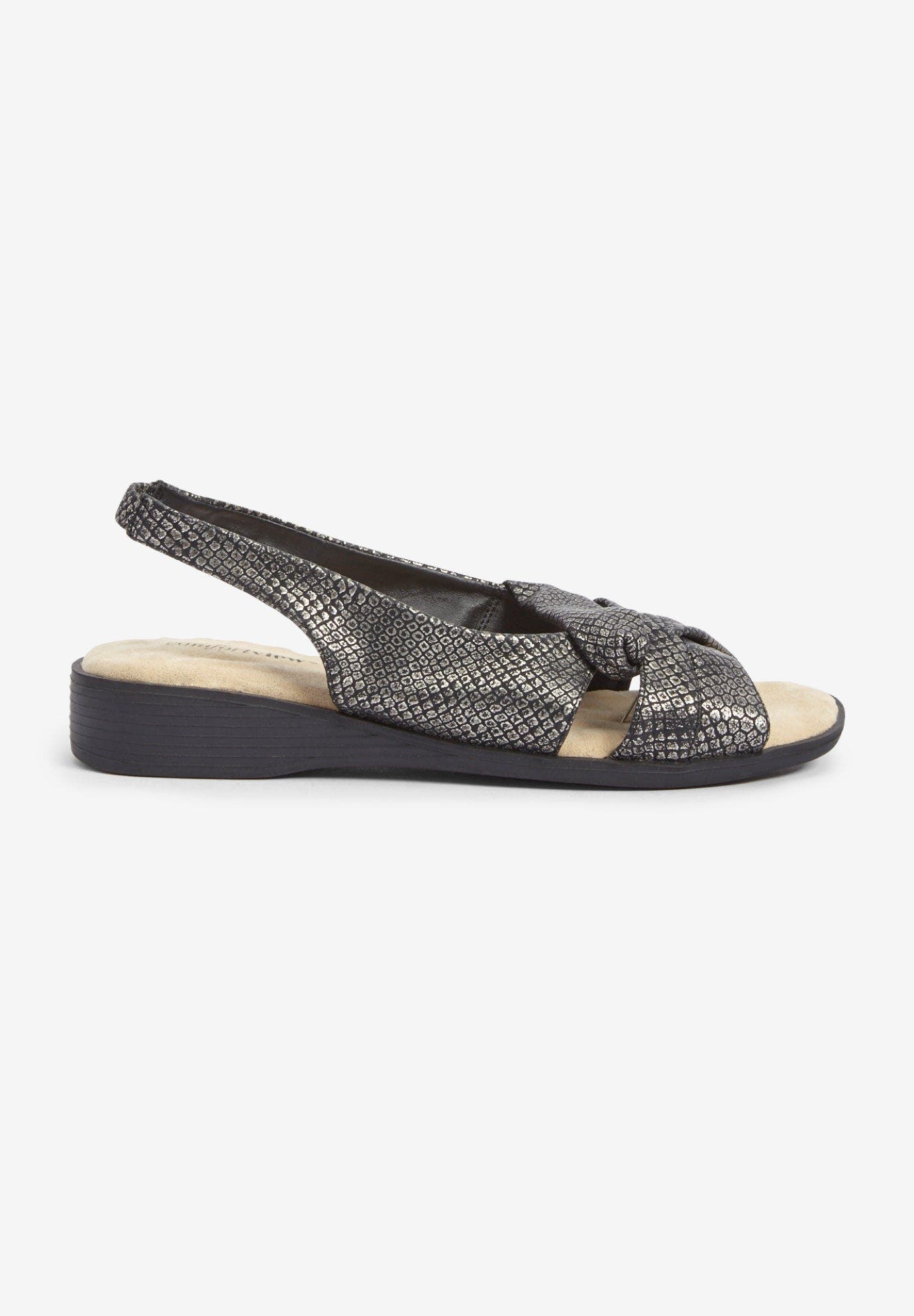 Comfortview The Pearl Sandal, Alternate, color, Black