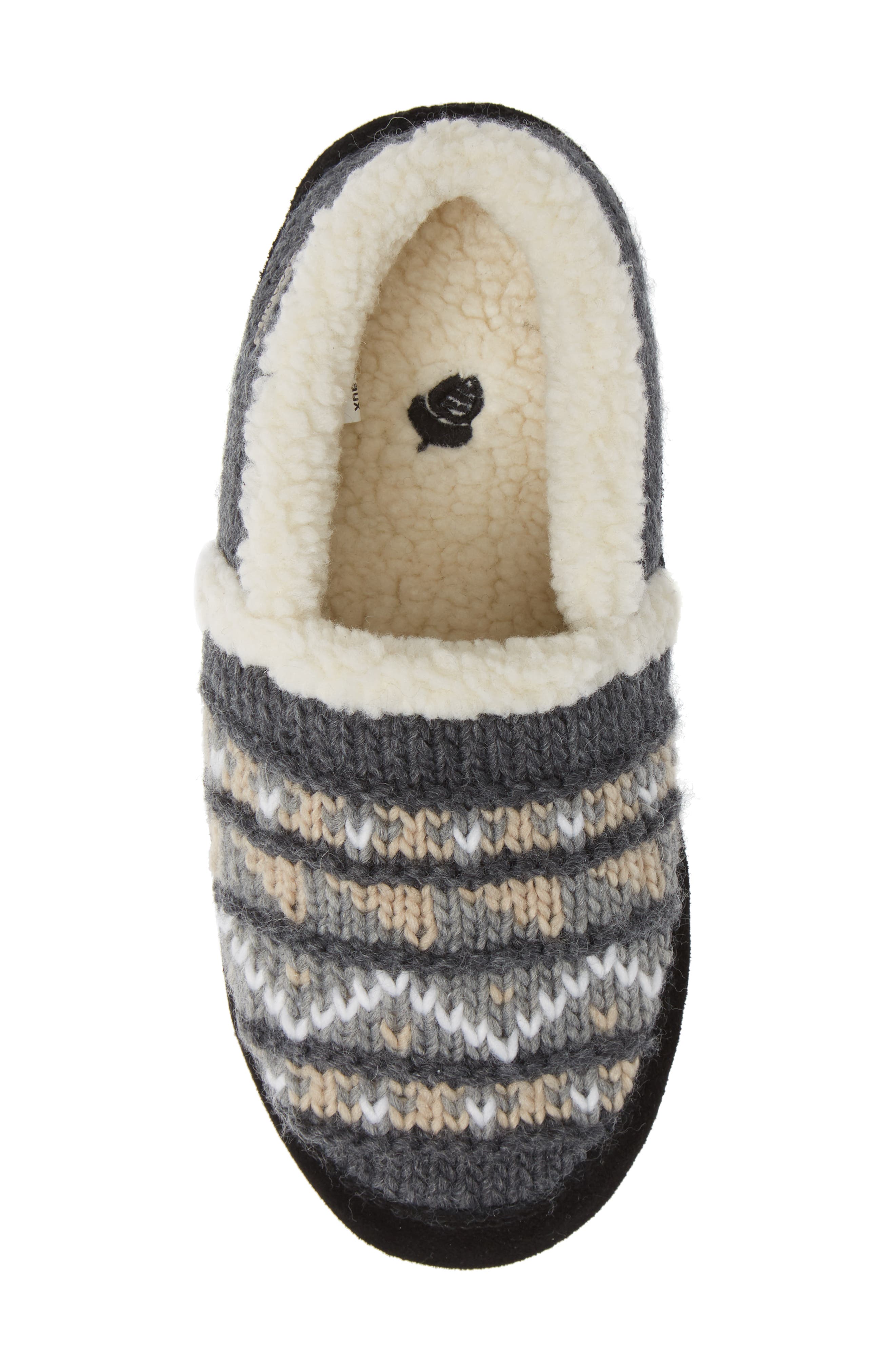 Acorn Nordic Faux Fur Moc Slipper, Alternate, color, 