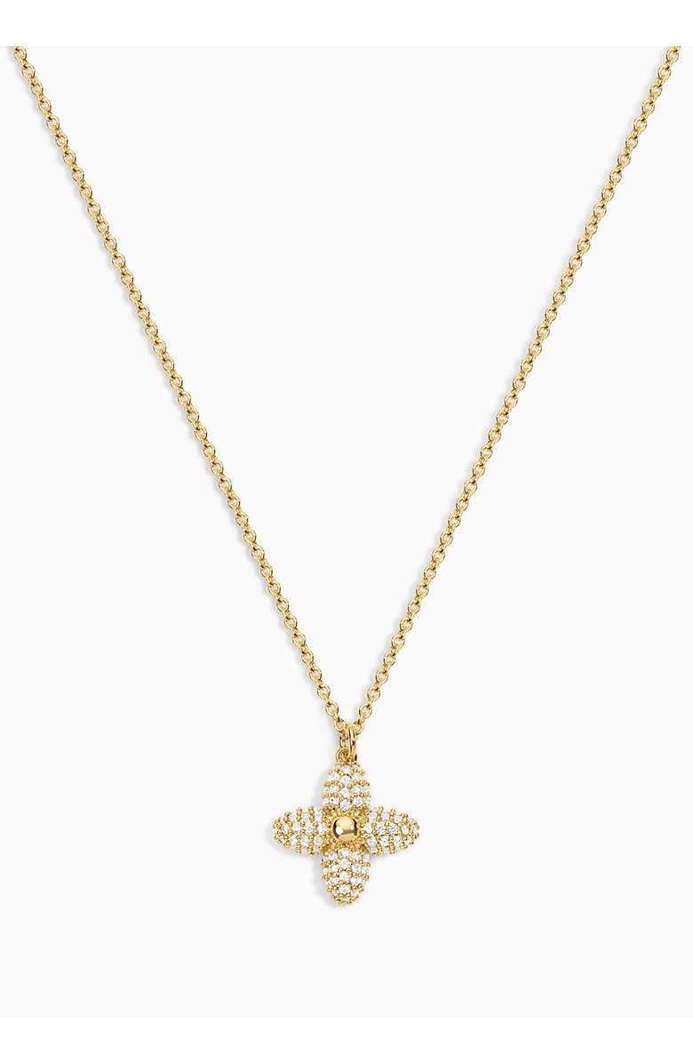 Electric Picks Showstopper Clover Necklace, Main, color, Gold