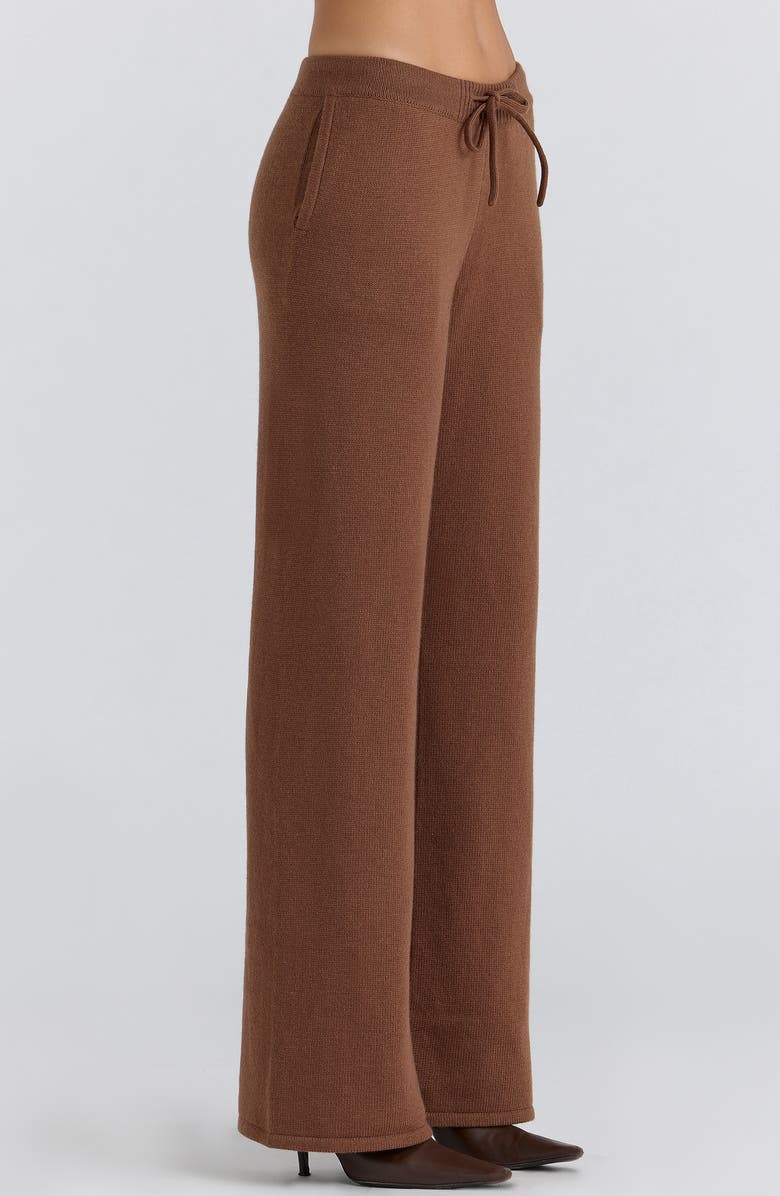 HOUSE OF CB Chelsea Knit Pants, Alternate, color, Chestnut
