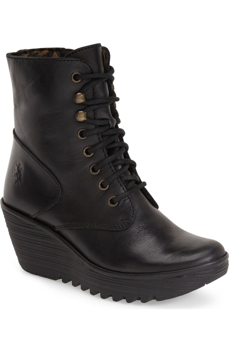 Fly London 'Ygot' Platform Wedge Boot, Main, color,