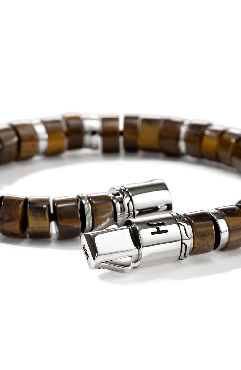 John Hardy Heishi Beaded Bracelet, Alternate, color, Silver