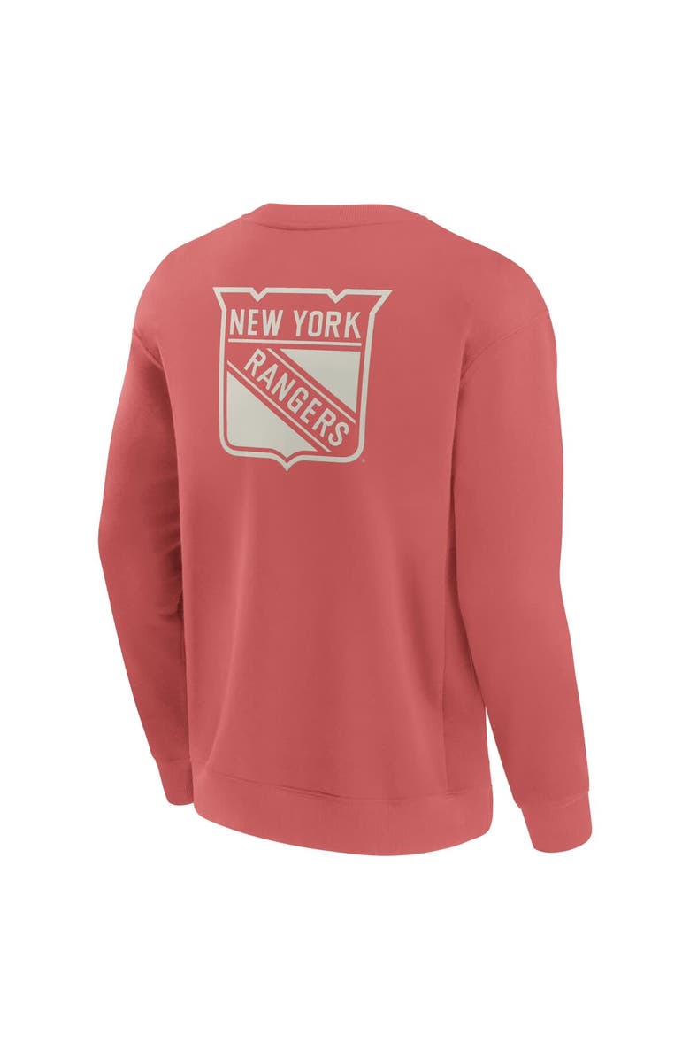 FANATICS Men's Fanatics Red New York Rangers Elements Future Ground Lettering Pullover Sweatshirt, Alternate, color, Red