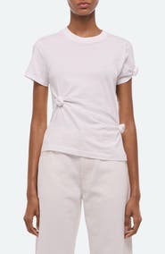 Helmut Lang Knot Detail Cotton Baby Tee