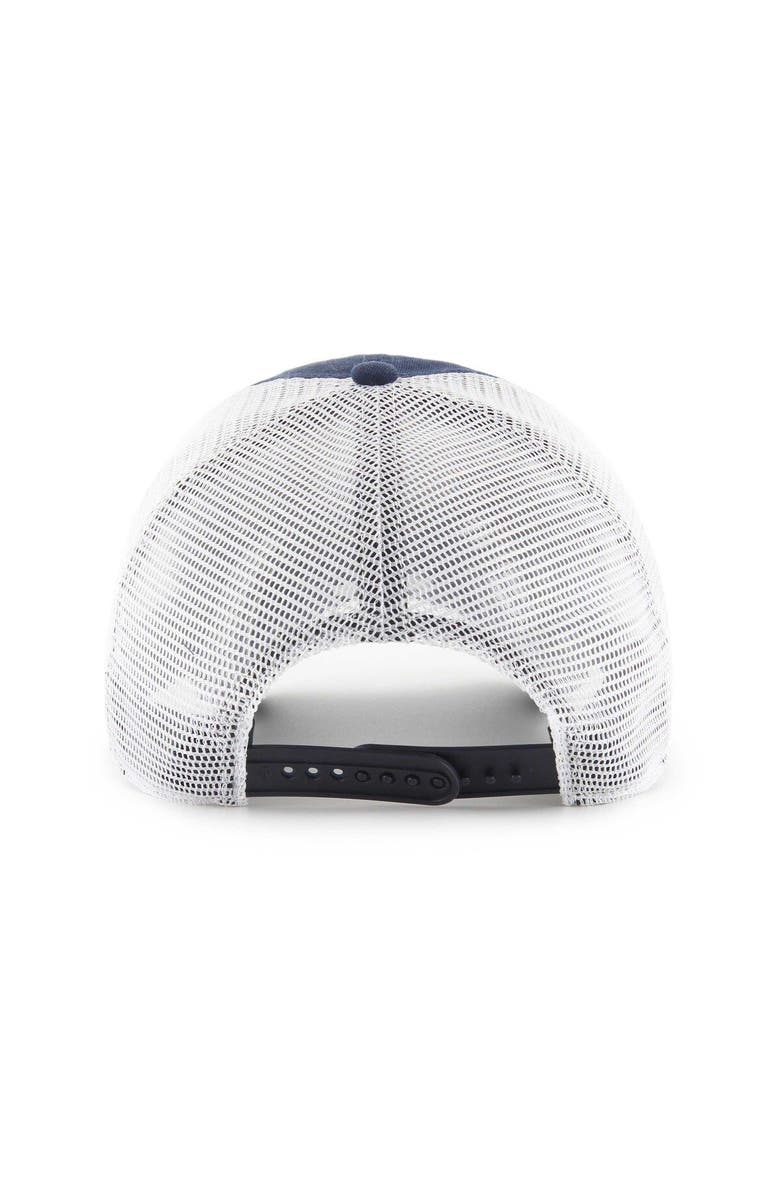 '47 Men's '47 Navy/White New England Patriots Highline Clean Up Trucker Snapback Hat, Alternate, color, 