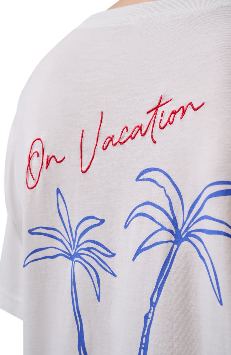 TravisMathew Vacation Boyfriend Graphic T-Shirt, Alternate, color, Bright White