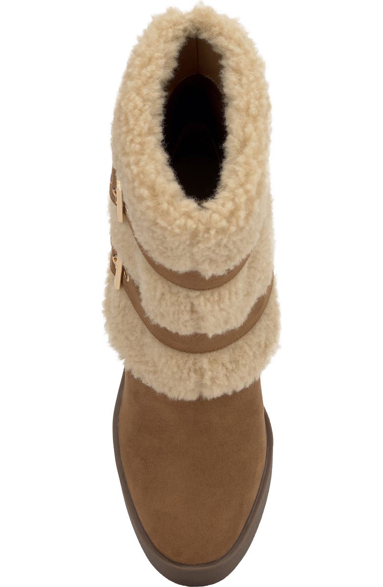 Jessica Simpson Meztyn Faux Shearling Wedge Boot, Alternate, color, Brown 01