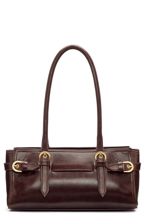 Dominique Leather Shoulder Bag
