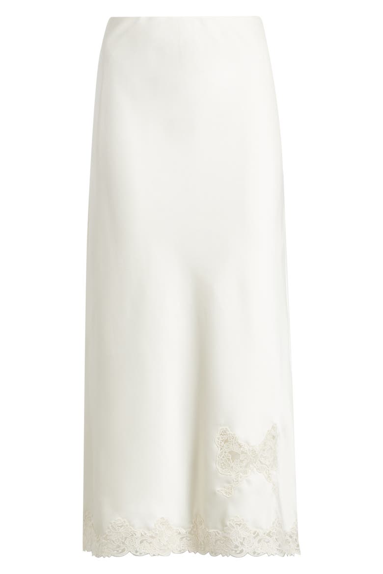 Avelaine Lace Trim Maxi Skirt, Alternate, color, ALABASTER GLOW