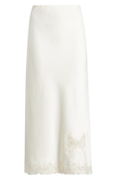 Avelaine Lace Trim Maxi Skirt