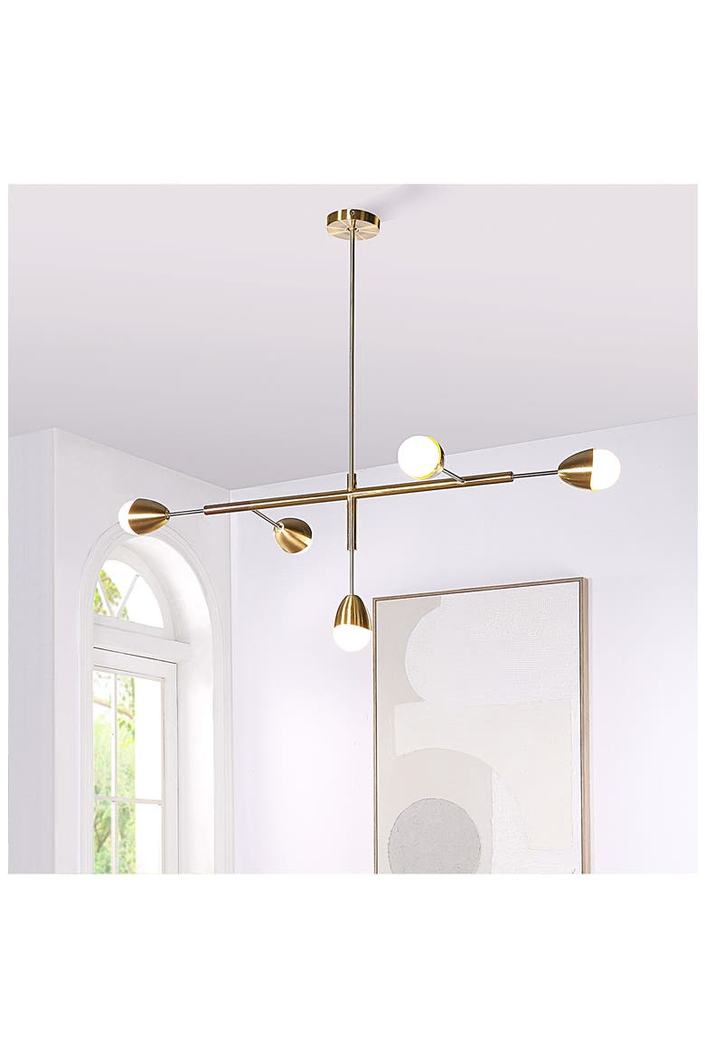 Naura Ceiling Light Fixture, Alternate, color, SATIN BRASS