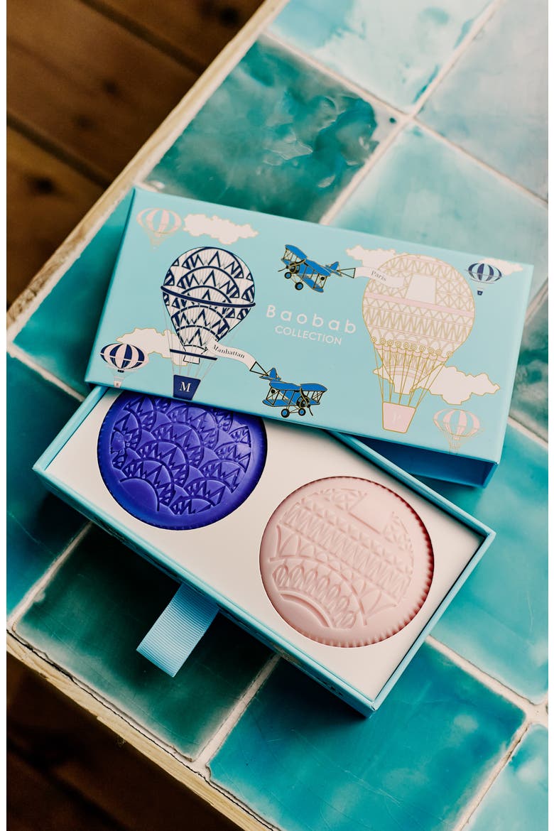 Paris & Manhattan Soap Gift Box, Alternate, color, PINK/ BLUE