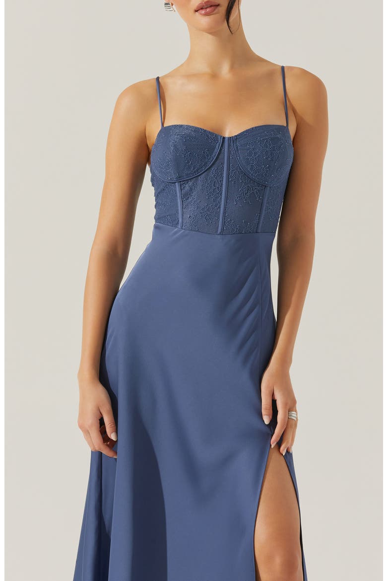 astr lace bustier midi dress ASTR The Label Lace Bustier Midi Dress Lee & Me Boutique