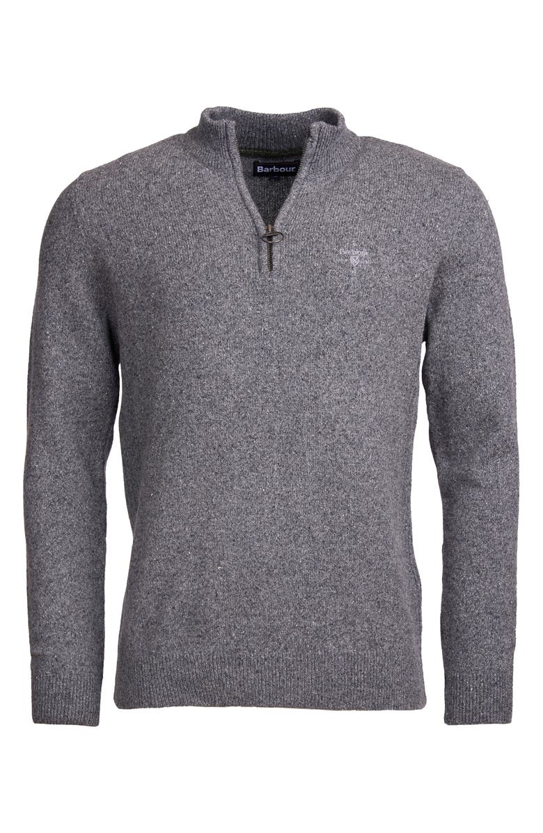 Barbour Tisbury Half Zip Wool Blend Pullover, Alternate, color, Grey