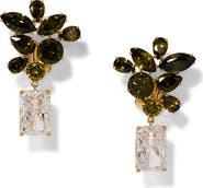 Nadri Bonne Anne Cubic Zirconia Cluster Drop Earrings