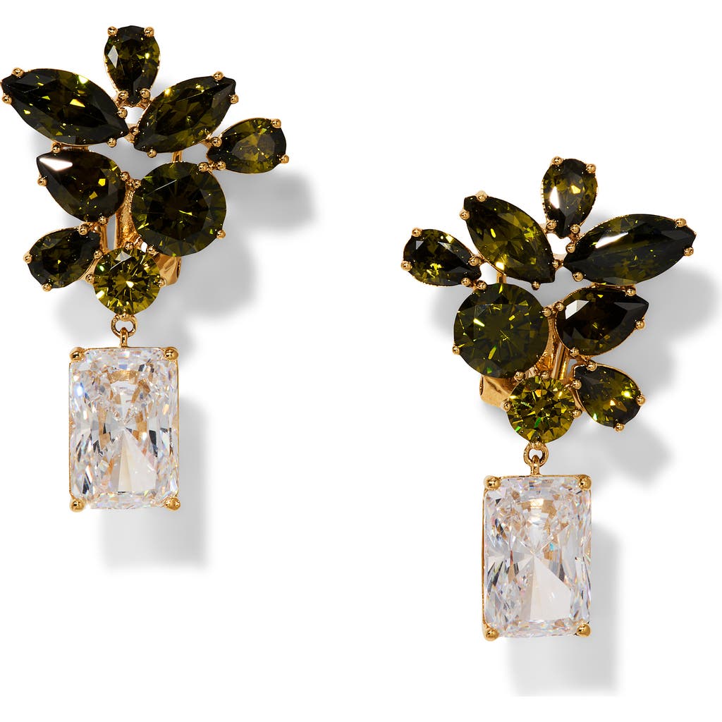 Nadri Bonne Anne Cubic Zirconia Cluster Drop Earrings In Multi