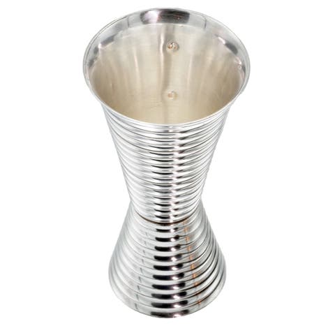 Fluted Silver Double Side Jigger