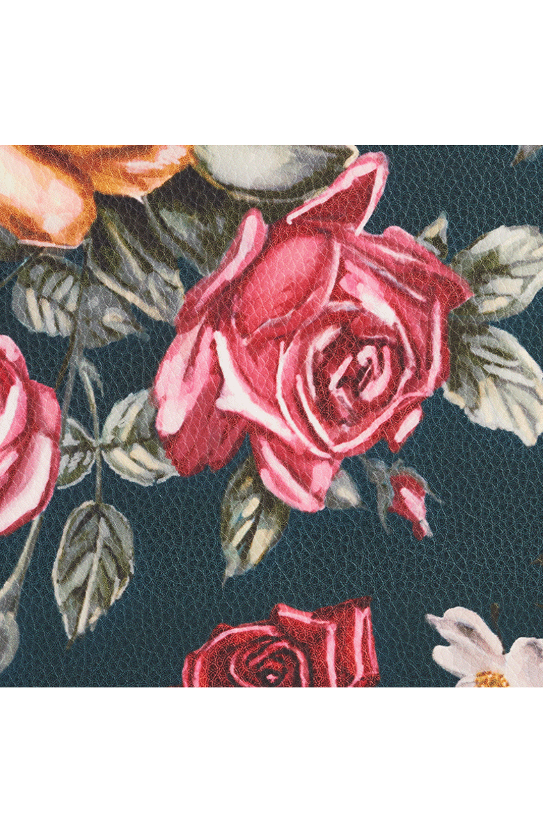 Fable England Roses Teal Structured Medium Tote, Alternate, color, Teal