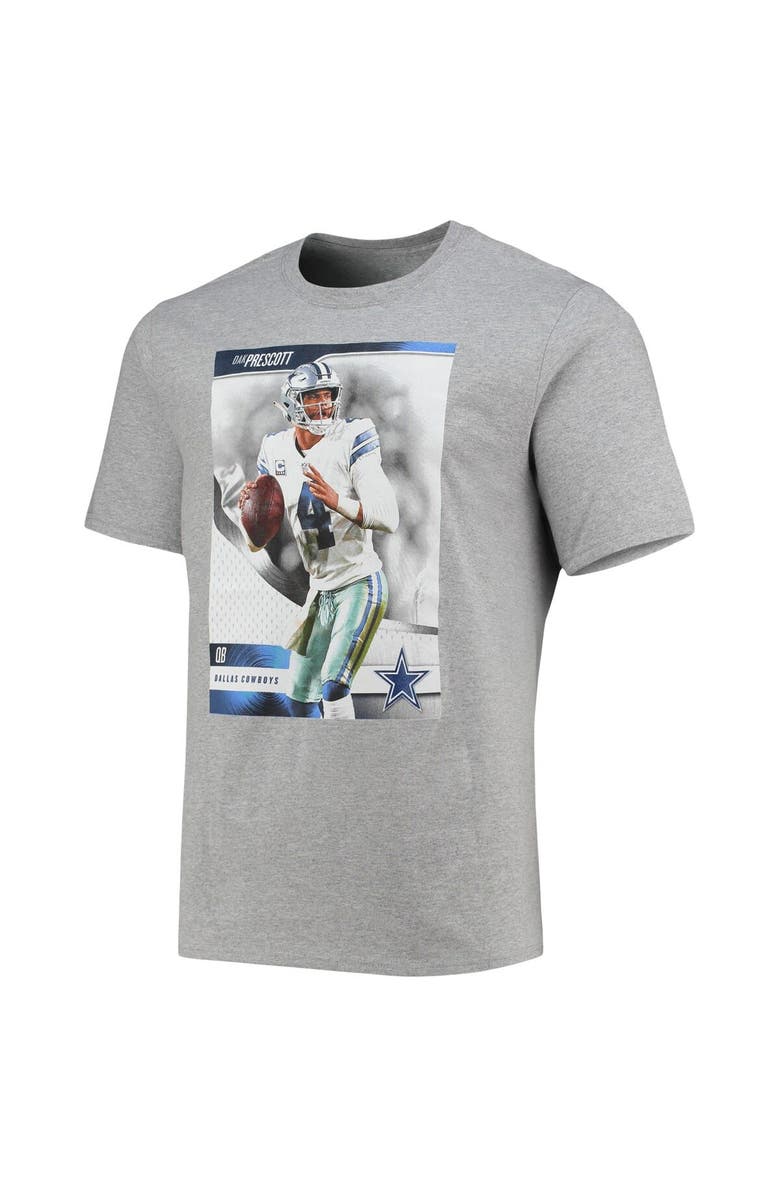 NFL Men's Dak Prescott Heathered Gray Dallas Cowboys Name & Number T-Shirt, Alternate, color, Heather Gray