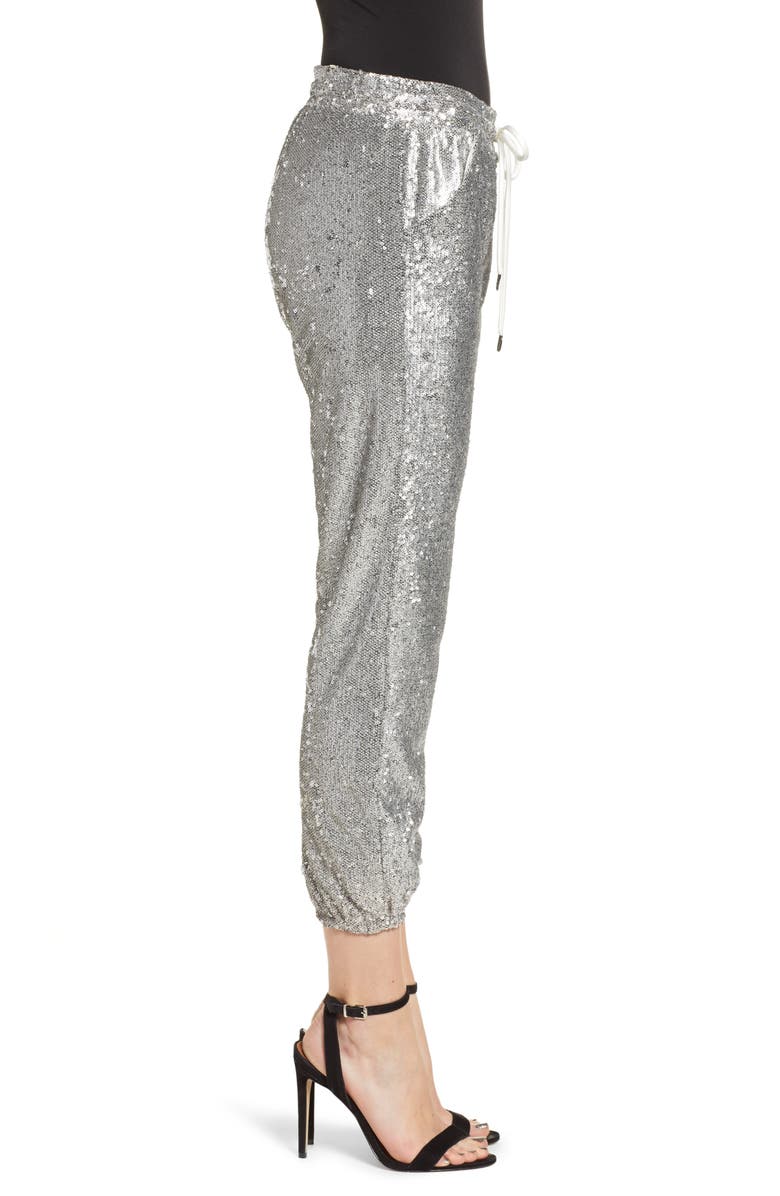David Lerner Sequin Jogger Pants, Alternate, color,