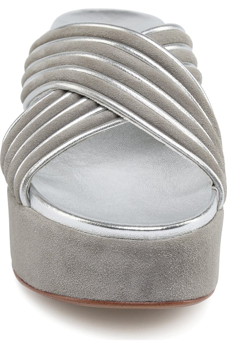 JSlides Footwear Quiana Sandal, Alternate, color, Grey Silver