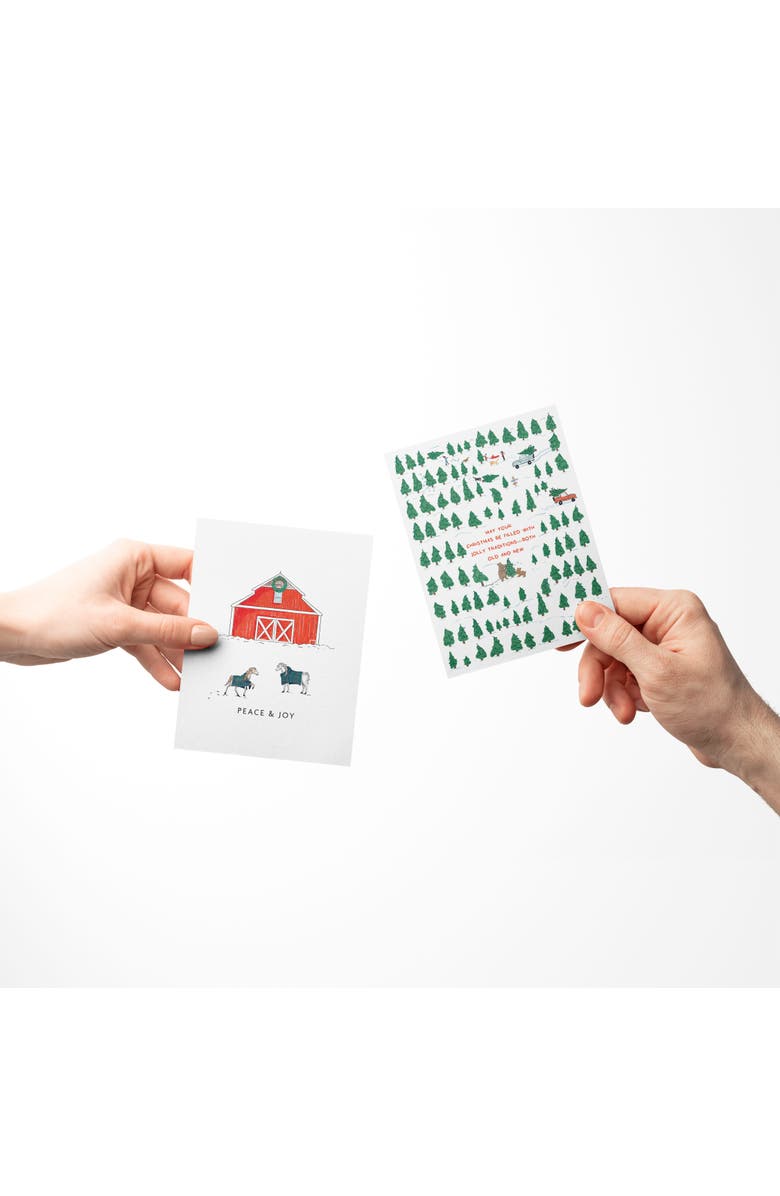 Ramus & Co Red Barn, Peace Seagulls, Traditions Winter/Holiday/Christmas Greeting Card Pack Sets, Alternate, color, Multi-Pack