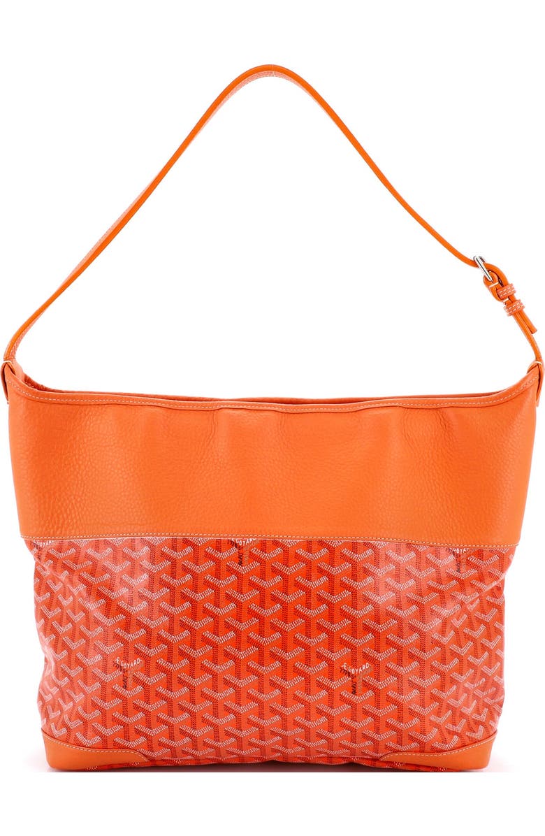 Pre-Owned Goyard Grenadine Hobo Coated Canvas with Leather, Main, color, Orange