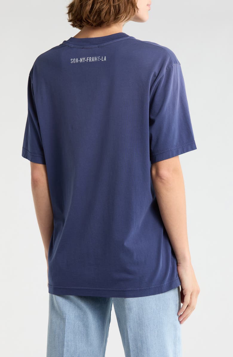 FRAME Soa Cotton Graphic Print T-Shirt, Alternate, color, Dark Navy