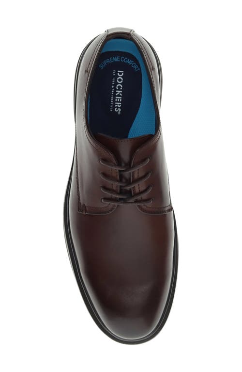 Dockers Men's Tradeston Rugged Dress Casual Oxford In Mahogany
