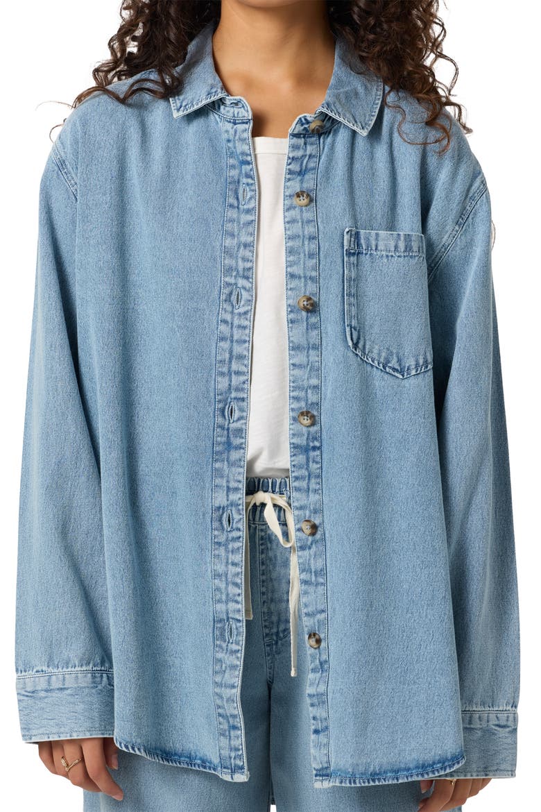 Sevie Denim Shirt Jacket, Alternate, color, DRIFTER