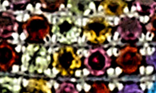 Samuel B. Sterling Silver & 18k Gold Pavé Semiprecious Stone Woven Chain Bracelet In Silver Multi