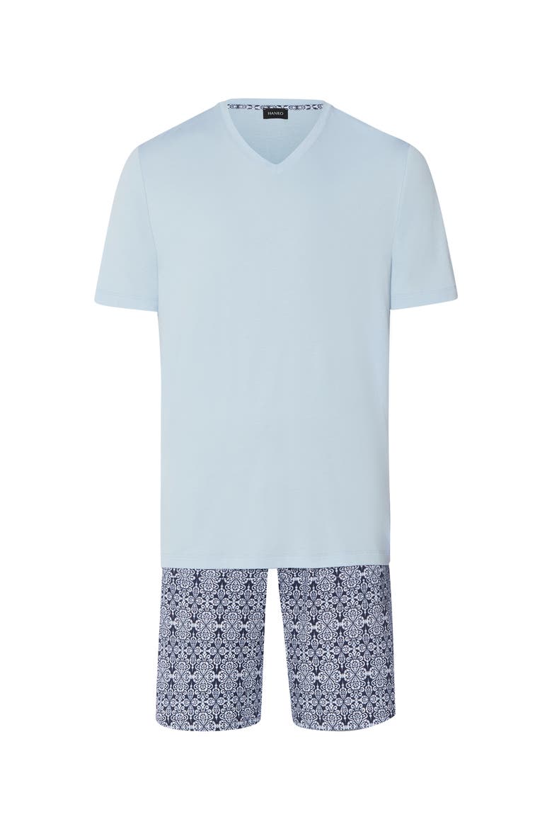 Night And Day Cotton and TENCEL V-Neck Pajama Set, Main, color, Heritage Tiles