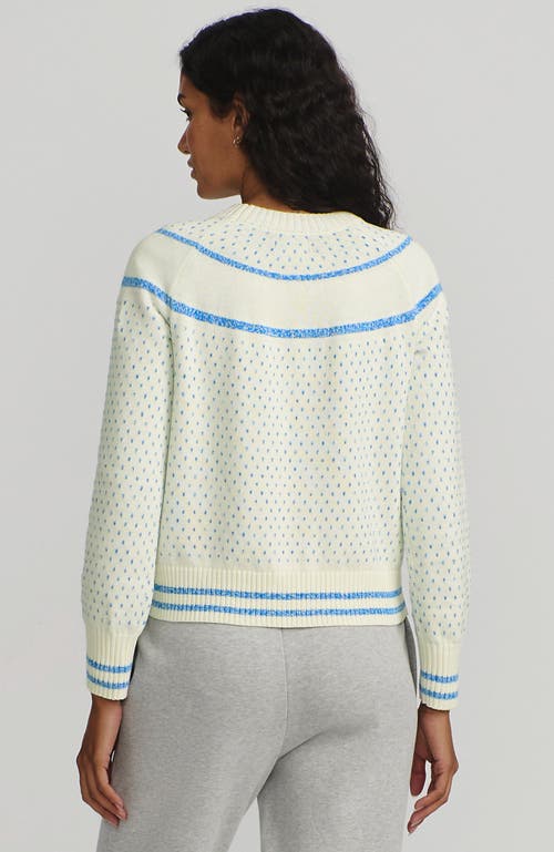 Lands' End Drifter Raglan Sleeve Easy Fit Sweater In Bright Cerulean Apres