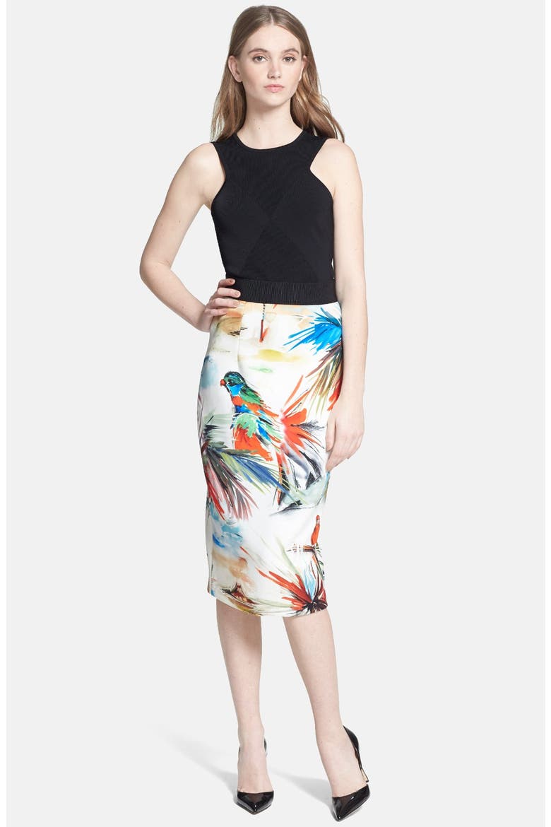 Ribbed Stretch Shell, Alternate, color, BLACK