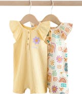 NEXT 2-Pack Assorted Frill Cotton Rompers