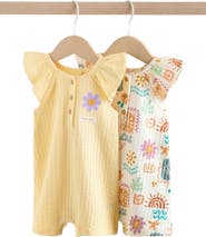 NEXT 2-Pack Assorted Frill Cotton Rompers