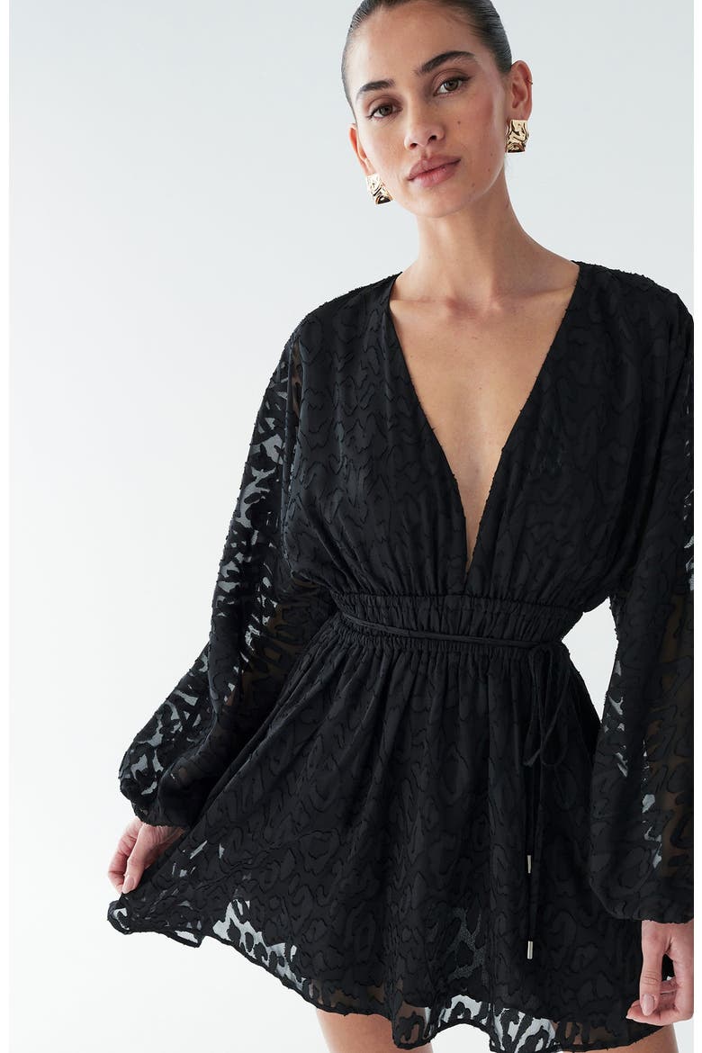 Gracie Mini Dress, Alternate, color, Black
