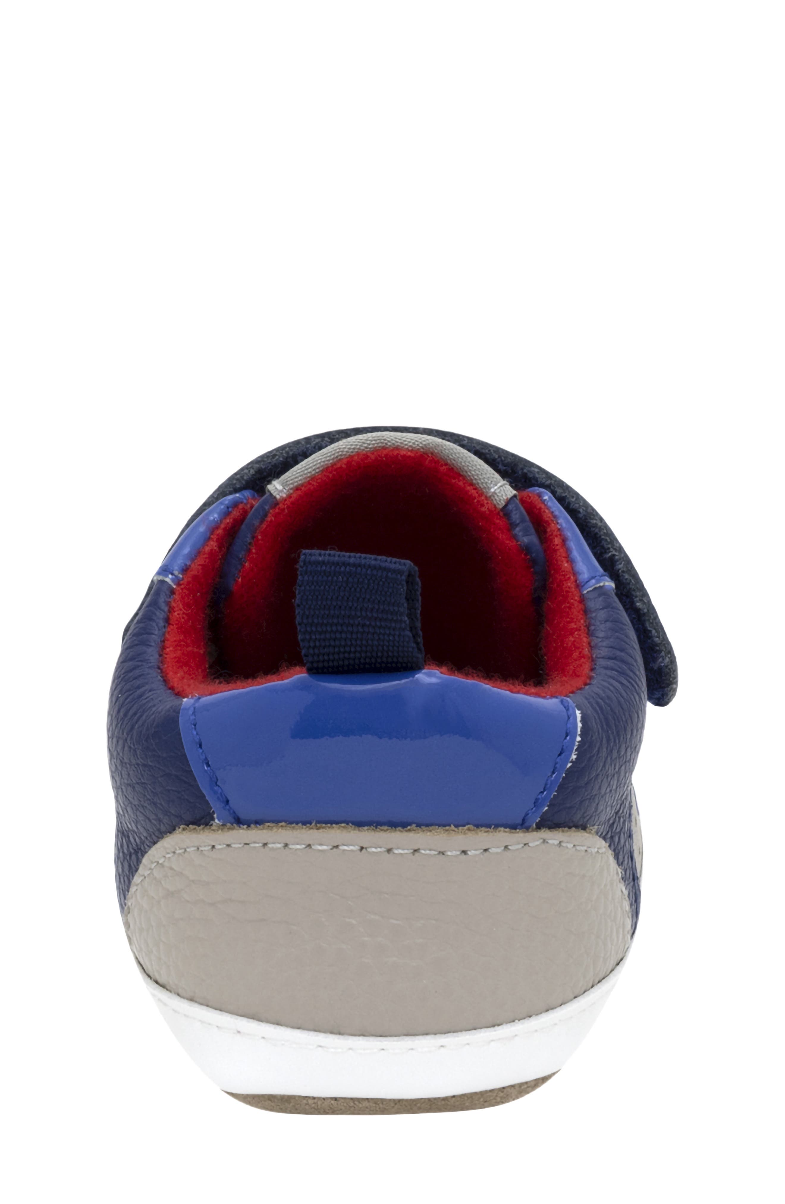 Robeez<sup>®</sup> Jarette Slip On Sneaker, Alternate, color, Navy
