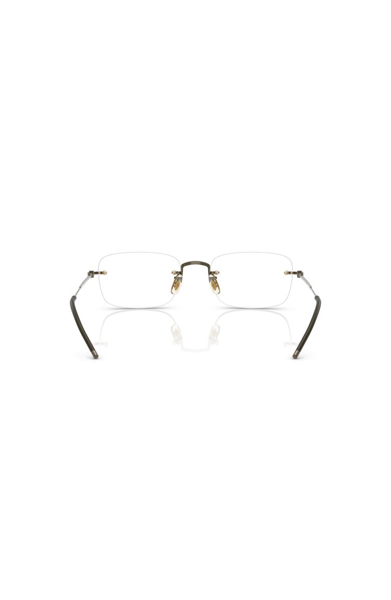 Oliver Peoples 53mm Rectangle optical glasses, Alternate, color, Gold