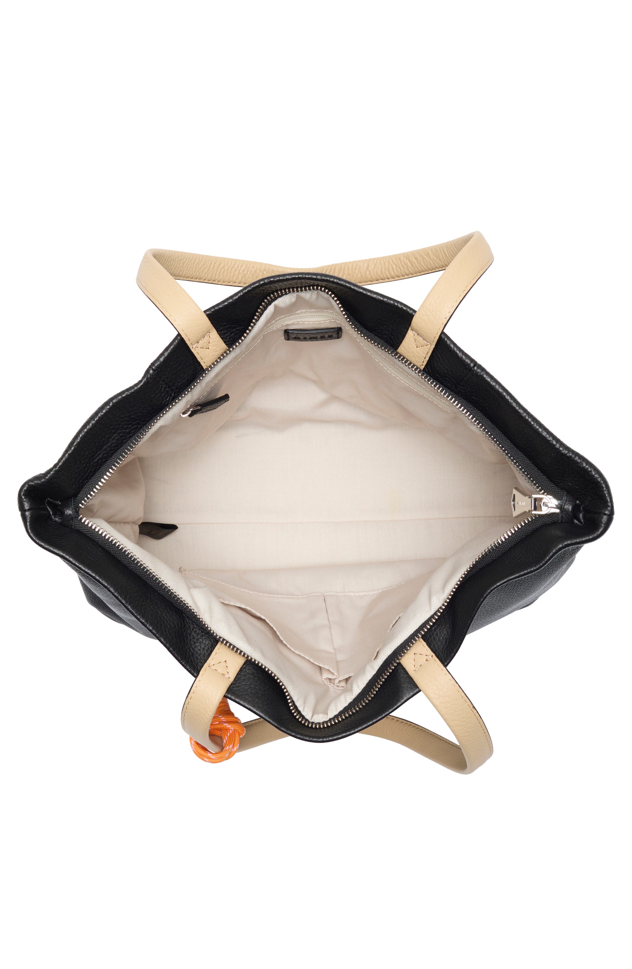 Essex Leather Tote, Alternate, color, BLACK