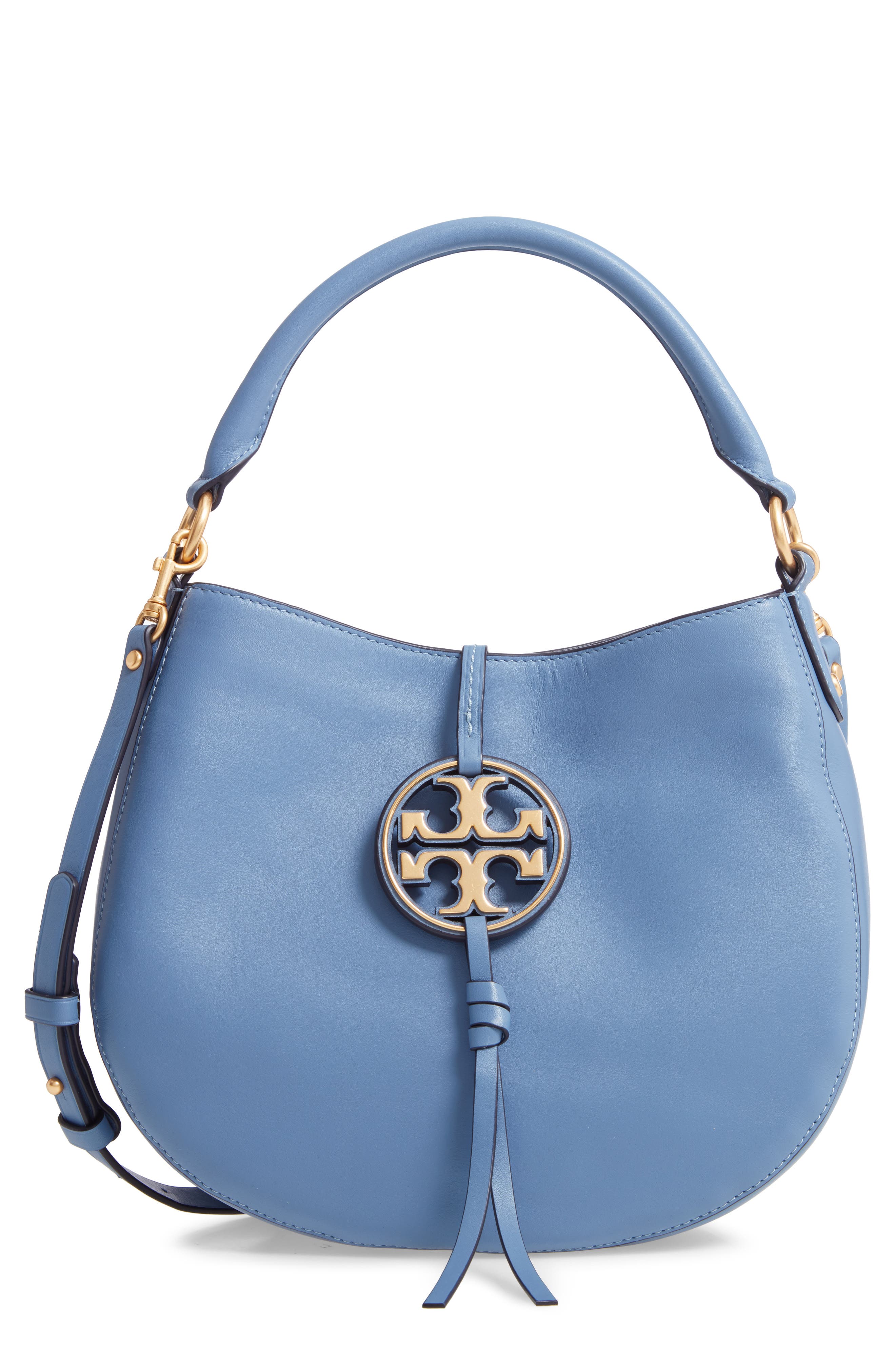 Mini Miller Leather Hobo Bag, Main, color, BLUEWOOD