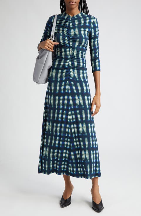 Natalee Shibori Midi Dress
