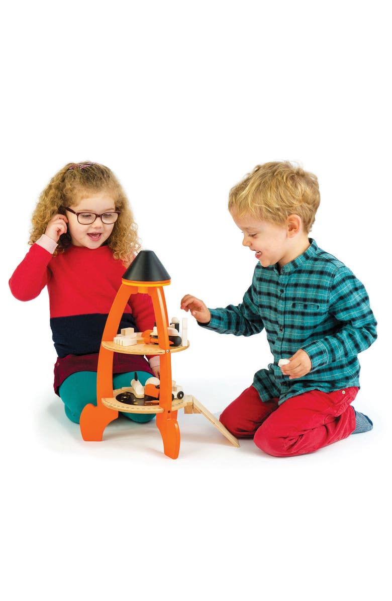 Tender Leaf Toys Cosmic Rocket Playset, Alternate, color, Orange