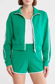 RDI Contrast Trim Knit Full Zip Jacket